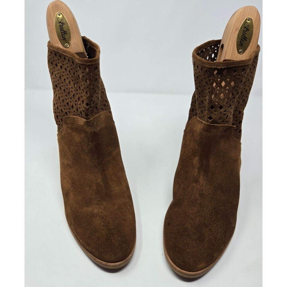 MICHAEL Michael Kors Graham Perforated Suede Boots 8 US 38.5 EU  Boho Chic